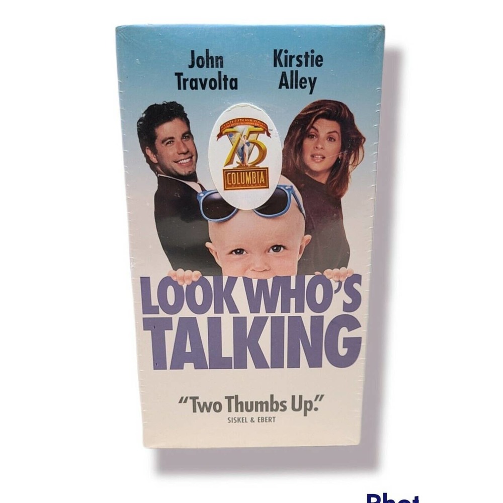 New Look Whos Talking VHS 1996 John Travolta Kirstie Alley TriStar Sealed